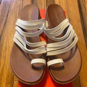 white DREAM PAIRS sandals